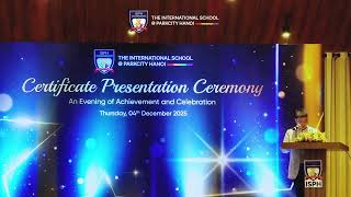 IGCSE & A Level Presentation Ceremony 2025: Parents Representatives - Mr Lan Nguyen's Speech