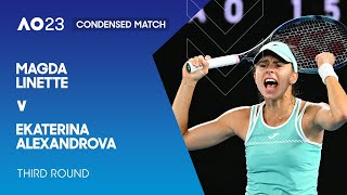 Magda Linette v Ekaterina Alexandrova Condensed Match | Australian Open 2023 Third Round