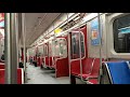 ride video toronto transit commission bombardier t1 on line 1 towards finch