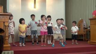 三角埔教會20160508兒主幼幼班讚美-爸爸媽媽的愛