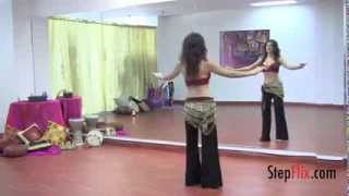 StepFlix Belly Dance, Level 1, basic step 1 - Slides