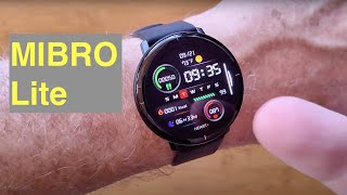 SIMSON MIBRO Lite AMOLED Always On Screen IP68 Bluetooth 5.0 Sports Smartwatch: Unboxing \u0026 1st Look