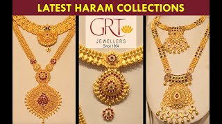 GRT Gold Haram Necklace designs collection GRT | LALITHA | MALABAR | Tanishq | JOYAlukkas