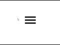 How to create a menu icon with css?