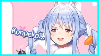 very cute Pekora's cracked voice when she's just woke up