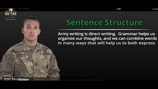 Sentence Structure-USAICoE Writing Program