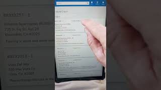 Filling out work orders on Appfolio