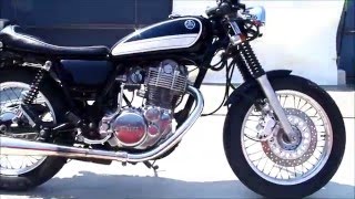 YAMAHA SR400 2002 カフェレーサー ブラック RH01J スーパーサウンドマフラー