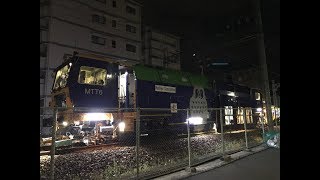 希少！深夜に響く轟音　線路に杭を突き刺す！マルチプルタイタンパー  　ＭＴＴ６　阪急電車