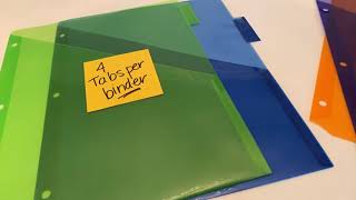 Binder and School Supply Set-up 2019-2020