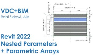 Revit 2022 Nested Parameters + Parametric Arrays 4K
