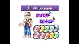 All TMs Locations in Pokémon Red and Blue Versions