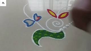 दररोज साठी ची सुंदर छोटी  रांगोळी || Easy rangoli || Beautiful simple rangoli designs || kolam