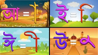 বাংলা কার চিহ্ন | Bengali vowels and car signs | video for Kids