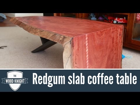 Cutting Red Oak Slabs Gum 104 Redgum Slab Coffee Table
