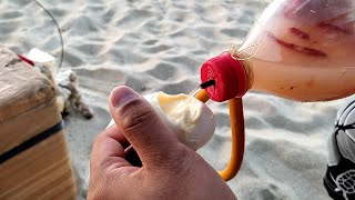 Balut at Penoy | Eating Balut and Penoy at the beach in Puerto Galera | Filipino Street Food