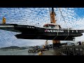 3 months of records! Process of building a 30 ton ship. FRP shipyard in South Korea.