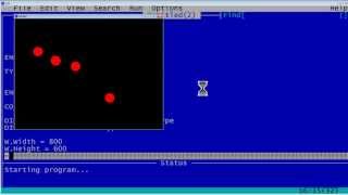 QBasic Tutorial 49 - Bouncing Balls Animation - QB64 - Type Array