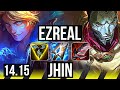 EZREAL & Rell vs JHIN & Pyke (ADC) | Rank 2 Ez, 19/2/7, Legendary, Rank 12 | TR Challenger | 14.15