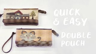 How to Sew: Simple Double Pouch | da-Mira