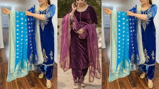 💯%Top Velvet Punjabi Suit Designs #2023 ||Latest Slawar Kameez Design||Latest Punjabi Suit Design