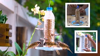 Make a FREE Bird Feeder from a PLASTIC BOTTLE in 10 Minutes