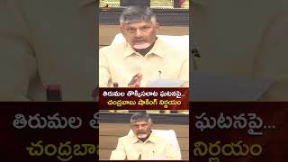 తిరుమల తొక్కిసలాట ఘటనపై.. చంద్రబాబు షాకింగ్ నిర్ణయం | #TirupatiStampede | #YTShorts | Mango News