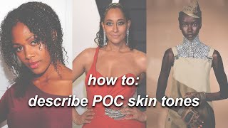 Describing POC Skin Color in Fiction | Easy Writing Tutorial To Improve Your Writing People of Color