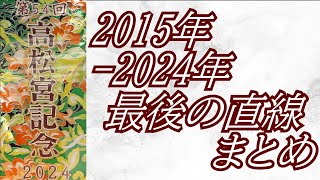 高松宮記念 2015年～2024年 最後の直線まとめ