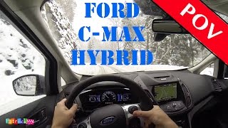 2016 Ford C-Max Energi | Plug-in Hybrid | POV | mega Winterlandschaft