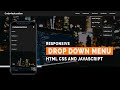 Responsive Dropdown Menu Bar with HTML & CSS | Responsive Multilevel Dropdown Menu | Code4education