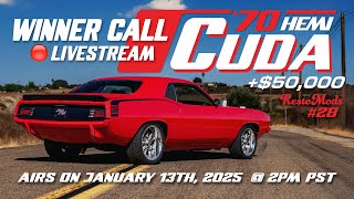 1970 HEMI CUDA WINNER CALL LIVESTREAM - RM28