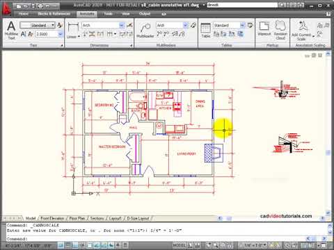 AutoCAD Tutorial - Applying Annotation Scales to an Existing Drawing AutoCAD Tutorial - Applying Annotation Scales to an Existing Drawing
