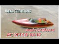 Simple Cardboard RC Speed BOAT | Home made boat |  ideal creations.