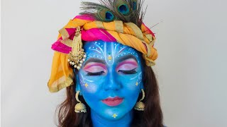 Lord Krishna make-up | Janmashtami special | Krishna makeup |Pratiksha makeup and lifestyle