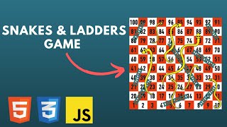 Make snakes & ladders game with html, css & javascript