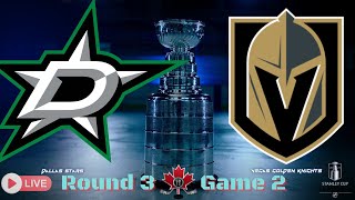 🔥LIVE NHL PLAYOFF ACTION! Dallas Stars vs. Vegas Golden Knights in Game 2🔥