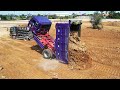 WTF! Mechanic's Dumping Fails: 5-Ton Truck Gone Wrong at Filling Up Land Bulldozer SHANTUI