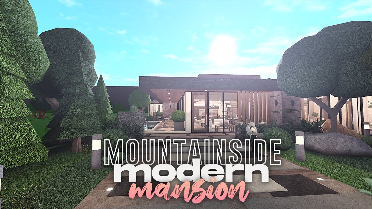 Modern Mountainside Mansion • Bloxburg Speed Build | [No Gamepass ...