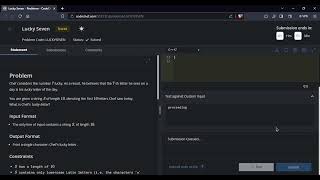 Lucky Seven |Problem Code: LUCKYSEVEN | September Short Challenge