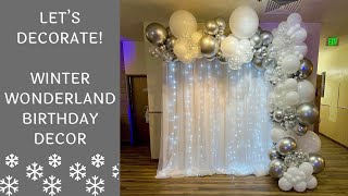 Setup With Me - Winter Wonderland Birthday Party