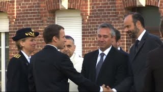 Le président Macron rend hommage au père Hamel