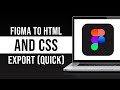 Figma to HTML and CSS Export - Create a Website from Figma to Code (2024)