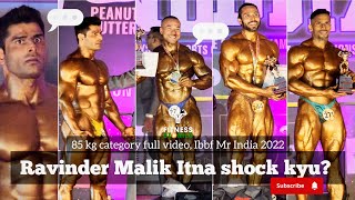 85kgs Mr India 2022 | Kya hua Ravinder Malik ko with commentary