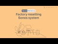 How To Factory Reset Your Sonos Speakers (For Sonos speakers including Sonos Roam and Sonos Move)