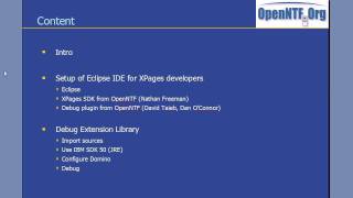 Setup Eclipse IDE for XPages Development