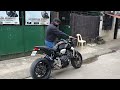 Honda CB1000R 2020 with Austin Racing 61mm real carbon full system exhaust sound check