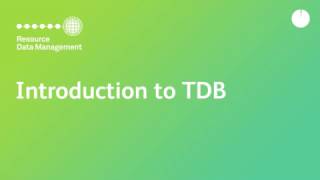 Introduction to The Data Builder (TDB) | RDM