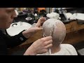 💈 barber girl head shave with massage at @nomadbarber binaural asmr