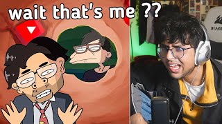 Rachitroo reacts to his PARODY ANIMATION by Not Your Type